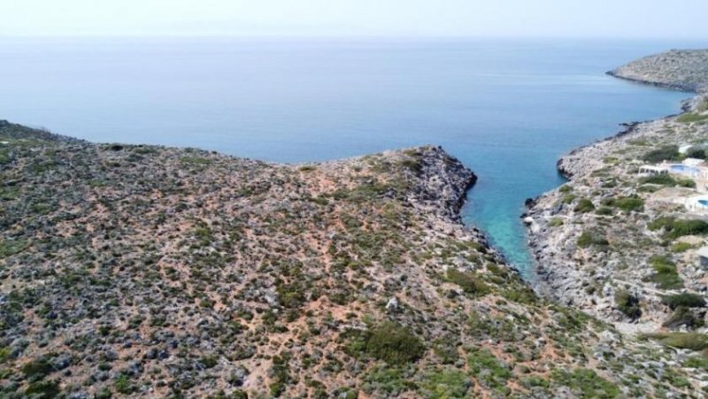 Tersanas Chania Kreta, Tersanas Chania: Grosses Grundstück, direkt am Meer mit spektakulärer Aussicht zu verkaufen Grundstück kaufen